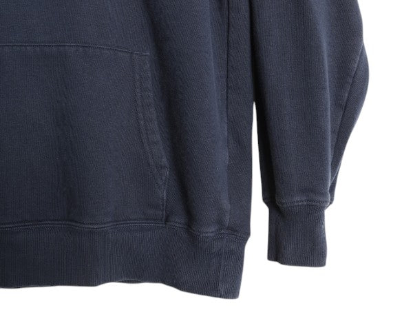 ノースフェイス 両面 プリント スウェット フード パーカー レディース S / The North Face プルオーバー トレーナー アウトドア 裏起毛 紺