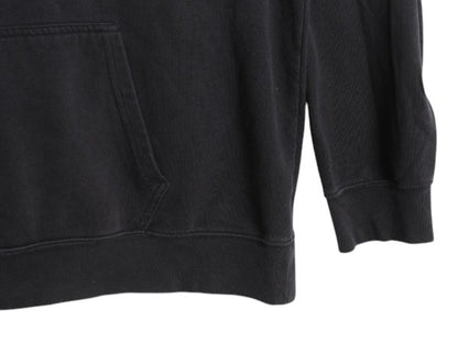 ノースフェイス プリント スウェット フード パーカー メンズ XXL 古着 プルオーバー 裏起毛 トレーナー アウトドア 薄手 大きいサイズ 黒