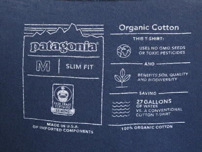 USA製 パタゴニア プリント 半袖 Tシャツ メンズ М / Patagonia アウトドア スコープ グラフィック スリムフィット オーガニック コットン