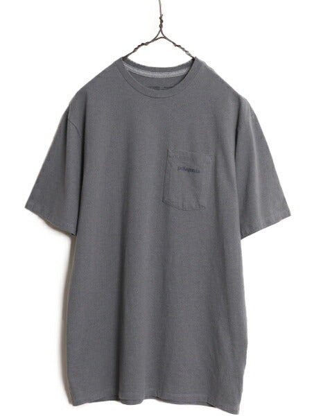 22年製 パタゴニア ポケット付き 両面 プリント 半袖 Tシャツ メンズ S / Patagonia ポケT アウトドア グラフィック アート バックプリント