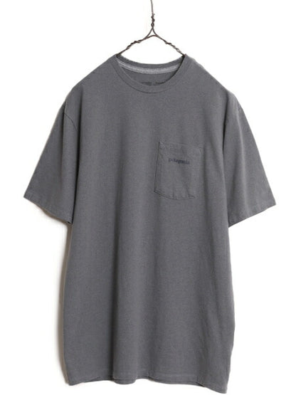 22年製 パタゴニア ポケット付き 両面 プリント 半袖 Tシャツ メンズ S / Patagonia ポケT アウトドア グラフィック アート バックプリント