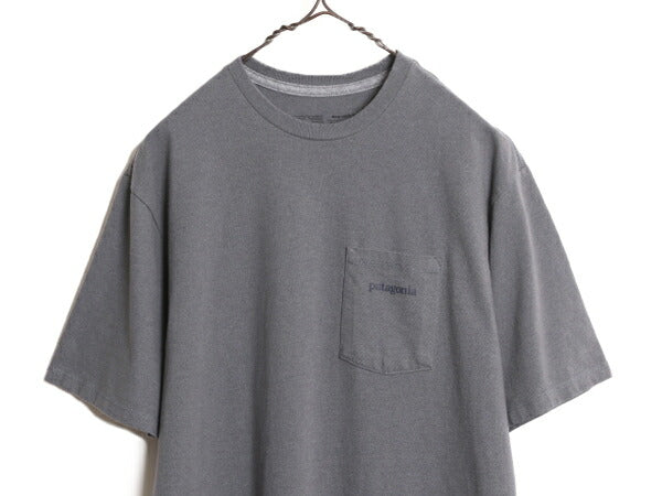22年製 パタゴニア ポケット付き 両面 プリント 半袖 Tシャツ メンズ S / Patagonia ポケT アウトドア グラフィック アート バックプリント