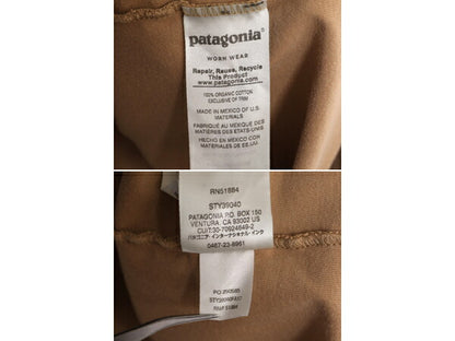 17年製 パタゴニア プリント 長袖 Tシャツ メンズ М / Patagonia アウトドア ロンT グラフィック ステッカー ロゴ オーガニック コットン