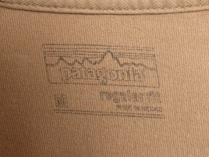 17年製 パタゴニア プリント 長袖 Tシャツ メンズ М / Patagonia アウトドア ロンT グラフィック ステッカー ロゴ オーガニック コットン