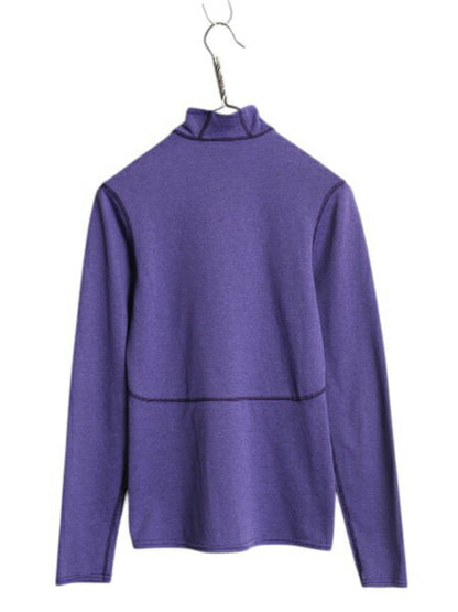 パタゴニア キャプリーン 3 ミッドウェイト ジップネック レディース S / Patagonia アウトドア ハーフジップ 長袖 Tシャツ ロンT インナー