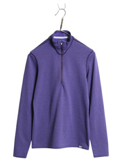 パタゴニア キャプリーン 3 ミッドウェイト ジップネック レディース S / Patagonia アウトドア ハーフジップ 長袖 Tシャツ ロンT インナー