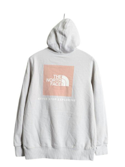 ノースフェイス 両面 プリント スウェット フード パーカー レディース S 古着 The North Face 裏起毛 トレーナー アウトドア プルオーバー