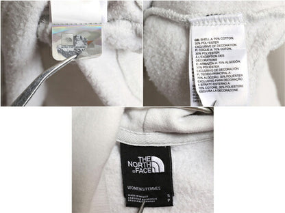 ノースフェイス 両面 プリント スウェット フード パーカー レディース S 古着 The North Face 裏起毛 トレーナー アウトドア プルオーバー