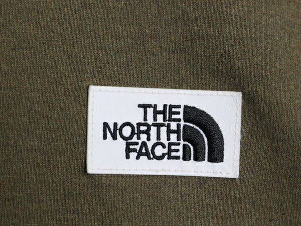 US企画 ノースフェイス ワンポイント スウェット メンズ М The North Face トレーナー 裏起毛 スエット アウトドア 薄手 カーキ オリーブ