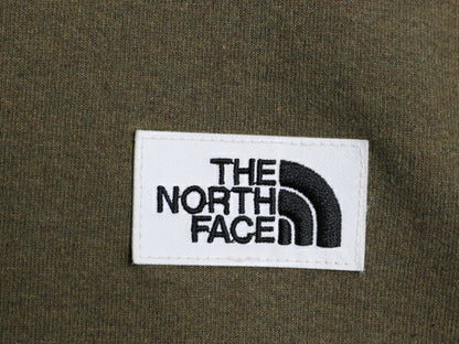 US企画 ノースフェイス ワンポイント スウェット メンズ М The North Face トレーナー 裏起毛 スエット アウトドア 薄手 カーキ オリーブ