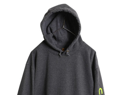 カーハート 袖 プリント スウェット フード パーカー メンズ XL / CARHARTT トレーナー 裏起毛 プルオーバー ミドルウェイト 大きいサイズ