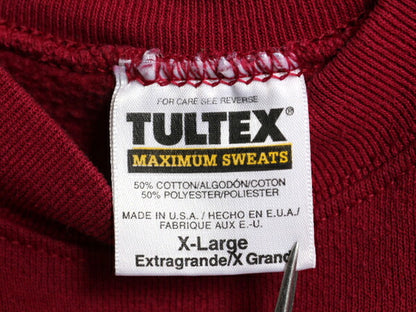 90s USA製 TULTEX 無地 スウェット メンズ レディース XL 古着 オールド タルテックス ブランク トレーナー裏起毛 スエット 大きいサイズ