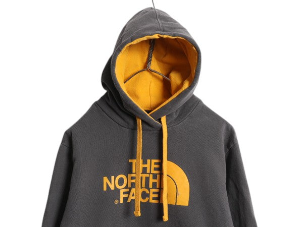 ノースフェイス プリント スウェット フード パーカー メンズ М / The North Face プルオーバー 裏起毛 トレーナー アウトドア ツートン