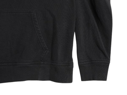ノースフェイス プリント スウェット フード パーカー メンズ L The North Face プルオーバー 裏起毛 トレーナー アウトドア ツートン 黒