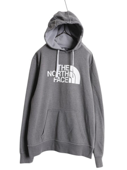 ノースフェイス プリント スウェット フード パーカー メンズ М / The North Face 裏起毛 トレーナー プルオーバー アウトドア ツートン