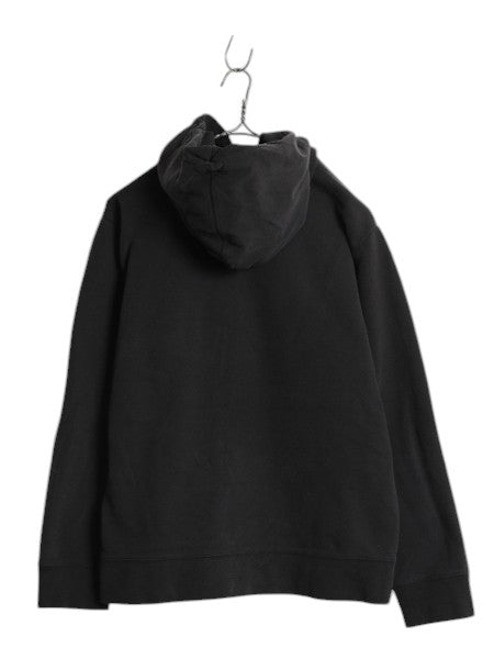 ノースフェイス プリント スウェット フード パーカー メンズ L 黒 / The North Face アウトドア トレーナー プルオーバー 裏起毛 ブラック