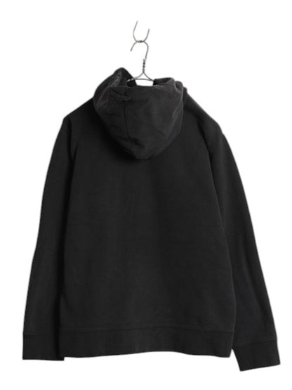 ノースフェイス プリント スウェット フード パーカー メンズ L 黒 / The North Face アウトドア トレーナー プルオーバー 裏起毛 ブラック