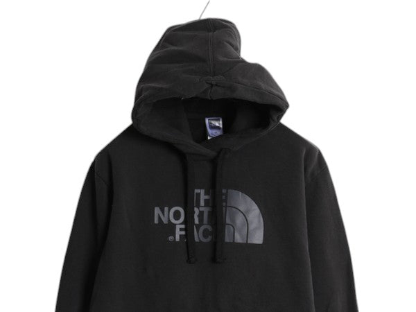 ノースフェイス プリント スウェット フード パーカー メンズ L 黒 / The North Face アウトドア トレーナー プルオーバー 裏起毛 ブラック