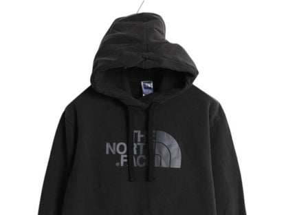 ノースフェイス プリント スウェット フード パーカー メンズ L 黒 / The North Face アウトドア トレーナー プルオーバー 裏起毛 ブラック