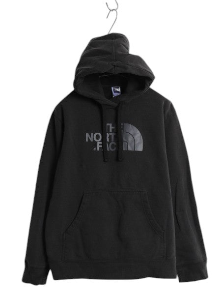ノースフェイス プリント スウェット フード パーカー メンズ L 黒 / The North Face アウトドア トレーナー プルオーバー 裏起毛 ブラック