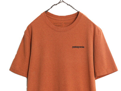 18年製 パタゴニア 両面 プリント 半袖 Tシャツ メンズ М 古着 Patagonia アウトドア フィッツロイ イラスト ボックスロゴ バックプリント