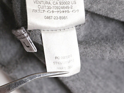 17年製 USA製 パタゴニア プリント 半袖 Tシャツ レディース L 古着 Patagonia アウトドア オーガニックコットン パステル フィッツロイ 灰