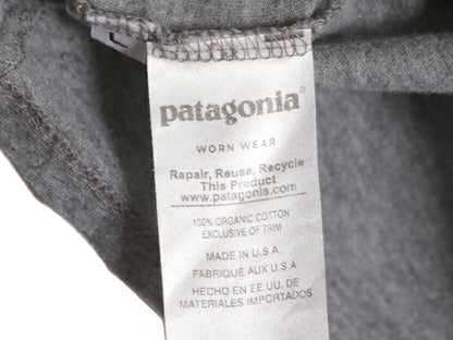 17年製 USA製 パタゴニア プリント 半袖 Tシャツ レディース L 古着 Patagonia アウトドア オーガニックコットン パステル フィッツロイ 灰