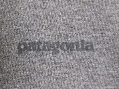 パタゴニア 両面 プリント 半袖 Tシャツ レディース L 古着 Patagonia フィッツロイ アウトドア グラフィック イラスト バックプリント 灰