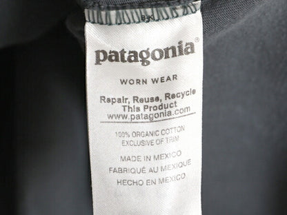 17年製 パタゴニア 両面 プリント 半袖 Tシャツ メンズ L / 古着 Patagonia アウトドア フィッツロイ P6 ボックスロゴ バックプリント 灰