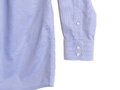 ブルックスブラザーズ 長袖 シャツ メンズ L / 古着 Brooks Brothers ワイシャツ ドレス ピマ コットン ノーアイロン ビジネス 無地 ブルー