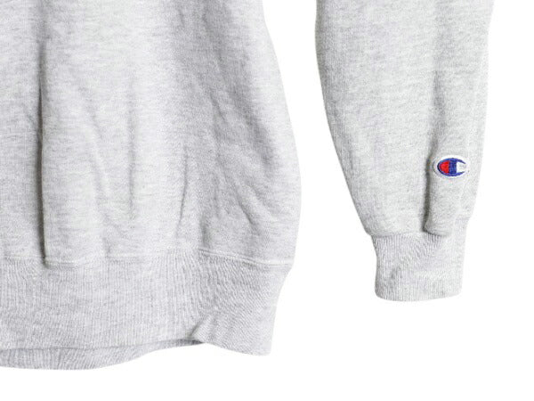 90s チャンピオン ワンポイント スウェット メンズ レディース М 古着 オールド Champion 裏起毛 トレーナー スクリプト ロゴ 刺繍 目付き
