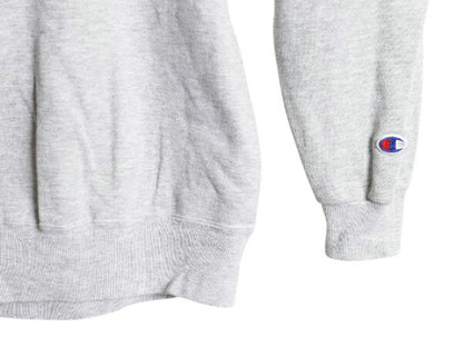 90s チャンピオン ワンポイント スウェット メンズ レディース М 古着 オールド Champion 裏起毛 トレーナー スクリプト ロゴ 刺繍 目付き