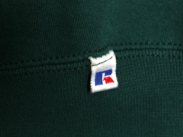 90s USA製 ラッセル 無地 スウェット メンズ レディース XL 古着 オールド RUSSELL ブランク トレーナー 前V 裏起毛 スエット 大きいサイズ