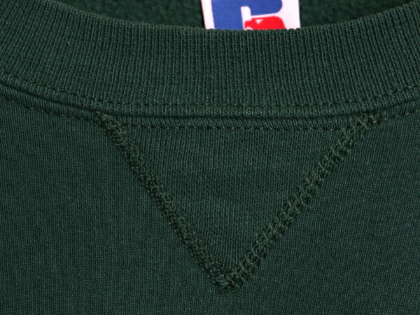 90s USA製 ラッセル 無地 スウェット メンズ レディース XL 古着 オールド RUSSELL ブランク トレーナー 前V 裏起毛 スエット 大きいサイズ