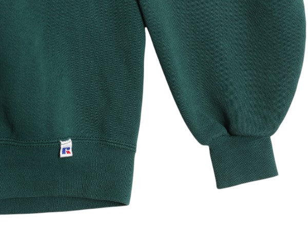 90s USA製 ラッセル 無地 スウェット メンズ レディース XL 古着 オールド RUSSELL ブランク トレーナー 前V 裏起毛 スエット 大きいサイズ