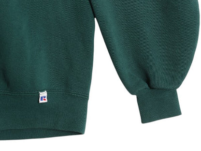 90s USA製 ラッセル 無地 スウェット メンズ レディース XL 古着 オールド RUSSELL ブランク トレーナー 前V 裏起毛 スエット 大きいサイズ