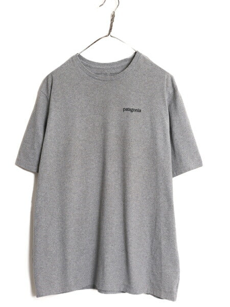 21年製 パタゴニア 両面 プリント 半袖 Tシャツ メンズ L 古着 Patagonia アウトドア  グラフィック イラスト バックプリント クルーネック