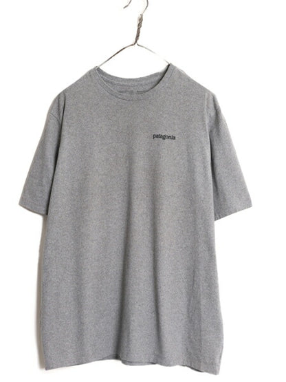 21年製 パタゴニア 両面 プリント 半袖 Tシャツ メンズ L 古着 Patagonia アウトドア  グラフィック イラスト バックプリント クルーネック