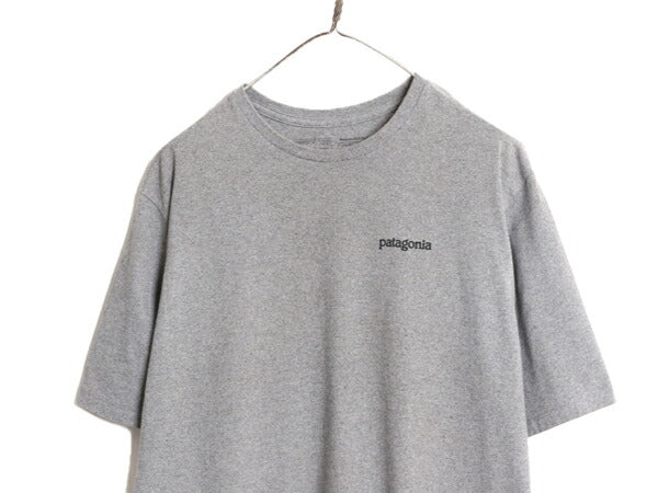 21年製 パタゴニア 両面 プリント 半袖 Tシャツ メンズ L 古着 Patagonia アウトドア  グラフィック イラスト バックプリント クルーネック