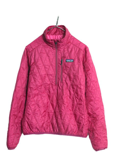 11年製 パタゴニア ナノ パフ プルオーバー レディース M / 古着 PATAGONIA ハーフジップ 中綿 ナイロン キルティング アウトドア ブルゾン
