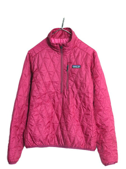 11年製 パタゴニア ナノ パフ プルオーバー レディース M / 古着 PATAGONIA ハーフジップ 中綿 ナイロン キルティング アウトドア ブルゾン