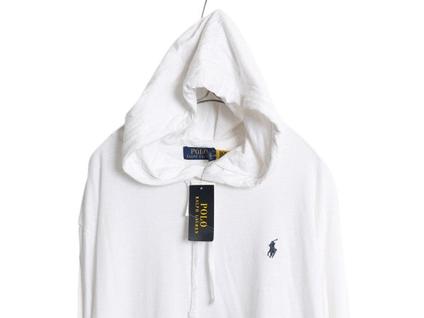 デッドストック ビックポニー ポロ ラルフローレン フード パーカー メンズ XL 長袖 Tシャツ ロンT プルオーバー 大きいサイズ カットソー