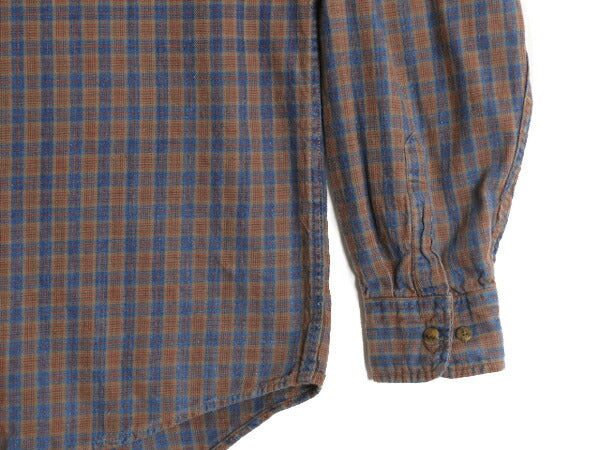 90s ドッカーズ リーバイス チェック 長袖 シャツ メンズ L 古着 90年代 オールド LEVIS DOCKERS ポケット付き マルチカラー 総柄シャツ
