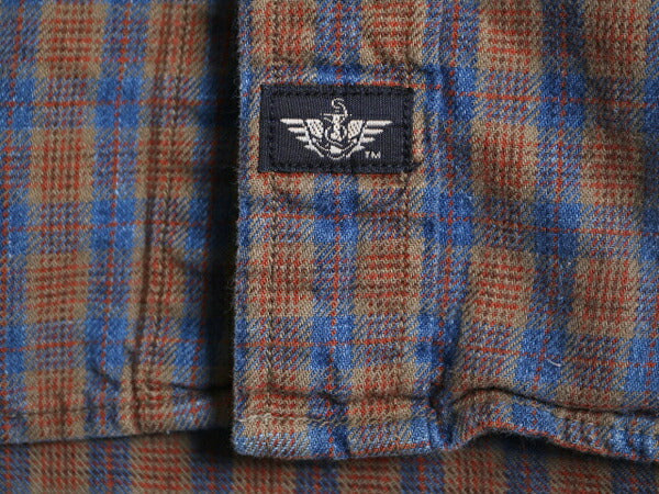 90s ドッカーズ リーバイス チェック 長袖 シャツ メンズ L 古着 90年代 オールド LEVIS DOCKERS ポケット付き マルチカラー 総柄シャツ