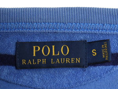 ポロ ラルフローレン ボーダー パイル 長袖 Tシャツ メンズ レディース S ロンT サーフ カットソー タオル生地 ワンポイント ツートン 起毛
