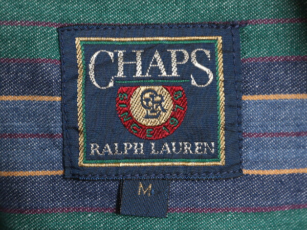 80s チャップス ラルフローレン ストライプ 長袖 ボタンダウン シャツ メンズ M / 80年代 ヴィンテージ CHAPS 長袖シャツ BD マルチカラー