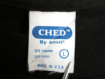デッドストック 80s USA製 アンビル 無地 半袖 Tシャツ メンズ L 小さめ M 程 新品 ヴィンテージ シングルステッチ ブランク カットソー 黒