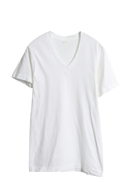 70s USA製 フルーツオブザルーム Vネック 無地 半袖 Tシャツ S 小さめ メンズ XS 程/ ヴィンテージ シングルステッチ インナー カットソー