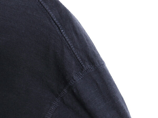 デニム&サプライ ラルフローレン ヘンリーネック 長袖 Tシャツ メンズ М / 古着 ポロ ロンT カットソー シングルステッチ スラブ織り 無地