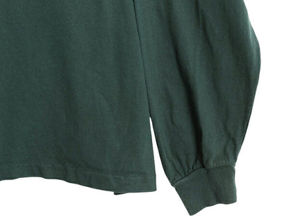 90s USA製 オールド ギャップ モックネック 長袖 Tシャツ メンズ L / オールド 無地 ロンT シングルステッチ ヘビーウェイト カットソー 緑